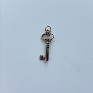 sterling silver key charm pendant